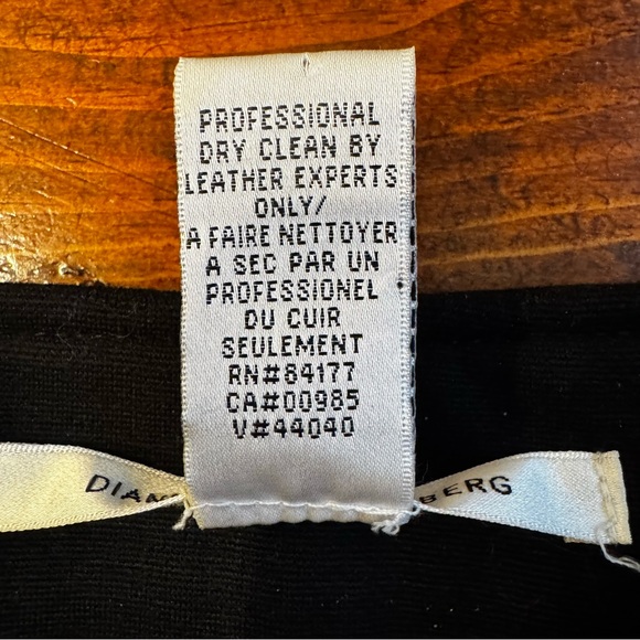 Diane Von Furstenberg Black Leather Pencil Skirt. Size‎ 6 - Picture 8 of 11